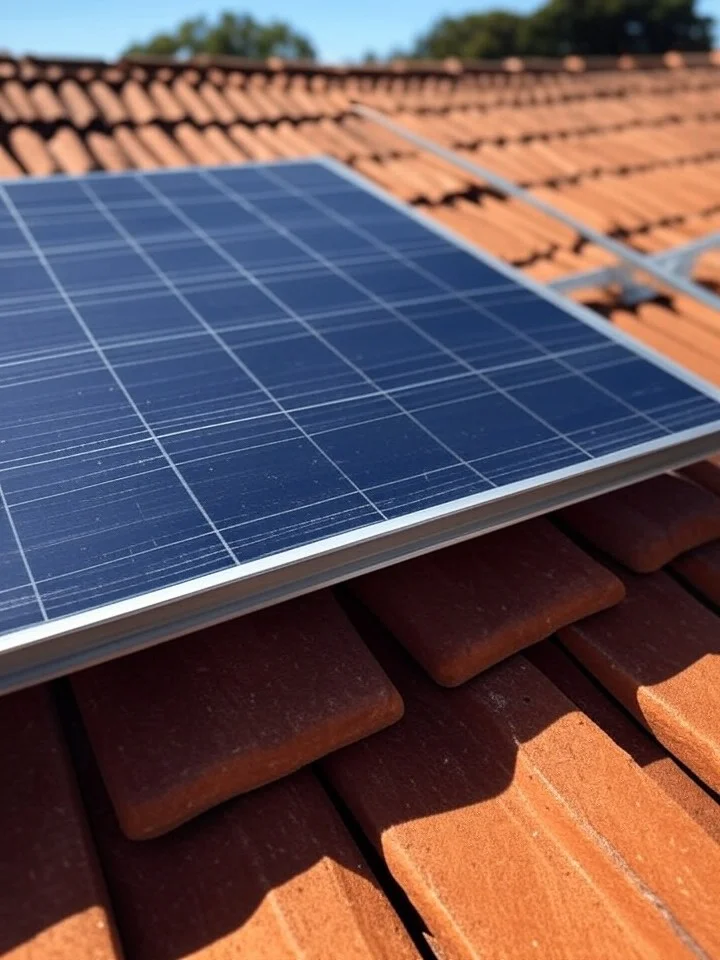 Panneaux solaires sur toiture