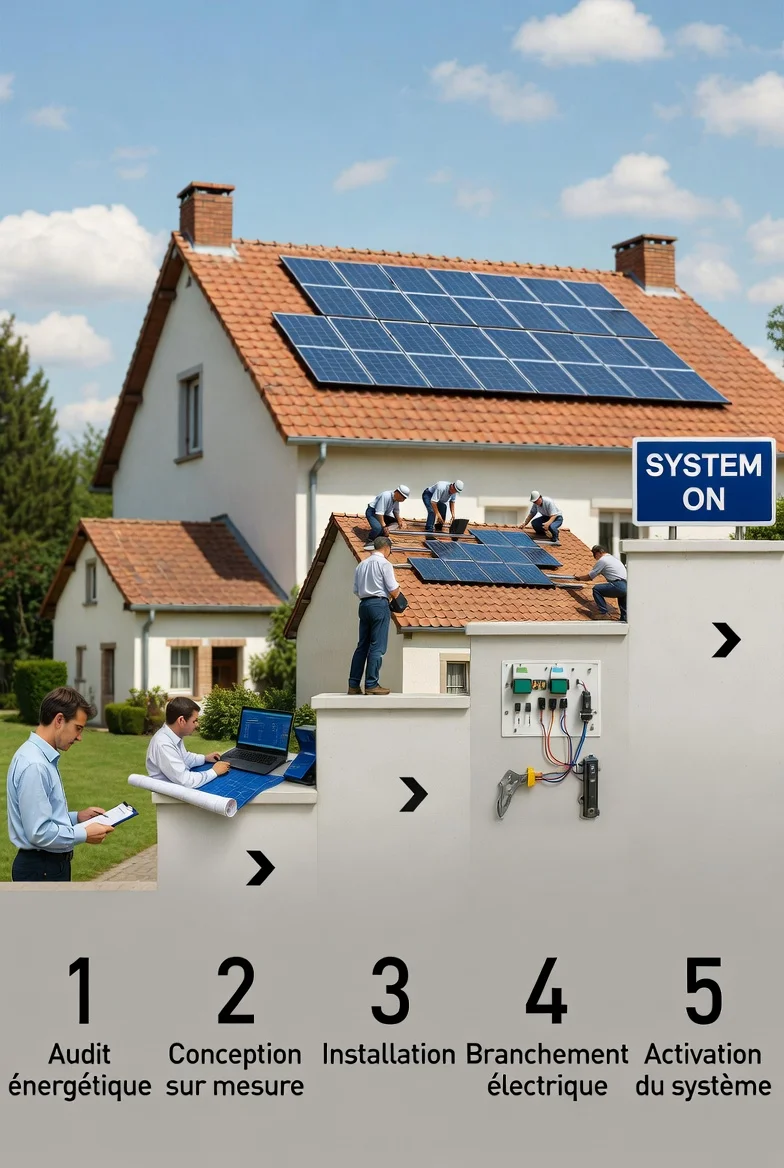 Installation panneaux solaires : étapes et délais en 2026