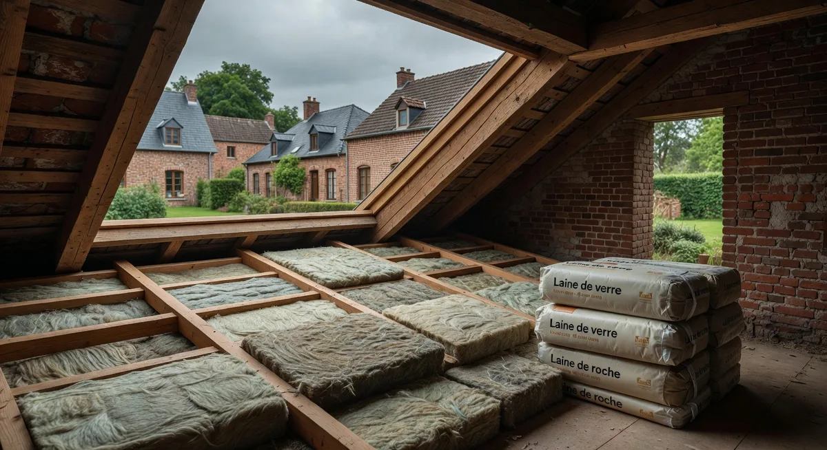 Laine de verre ou laine de roche pour le toit : comparatif 2026
