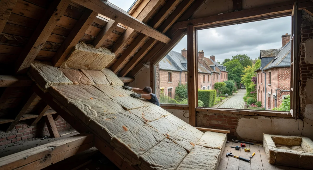 Isolatie dakwerken par l'intérieur à Tournai : prijzen 2026