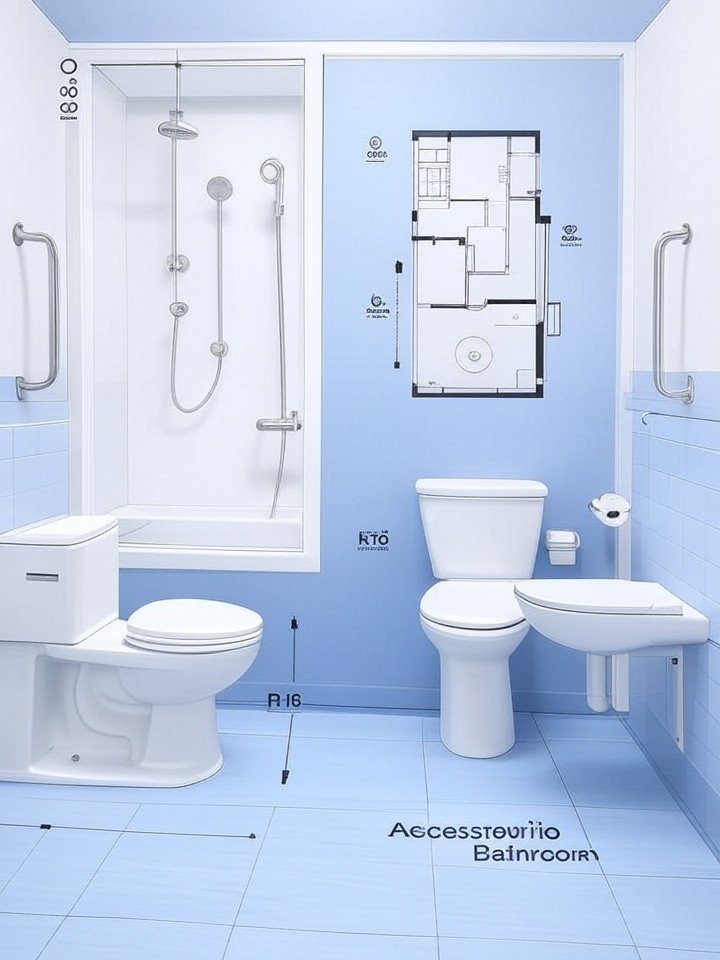 Normes salle de bain PMR accessible primes